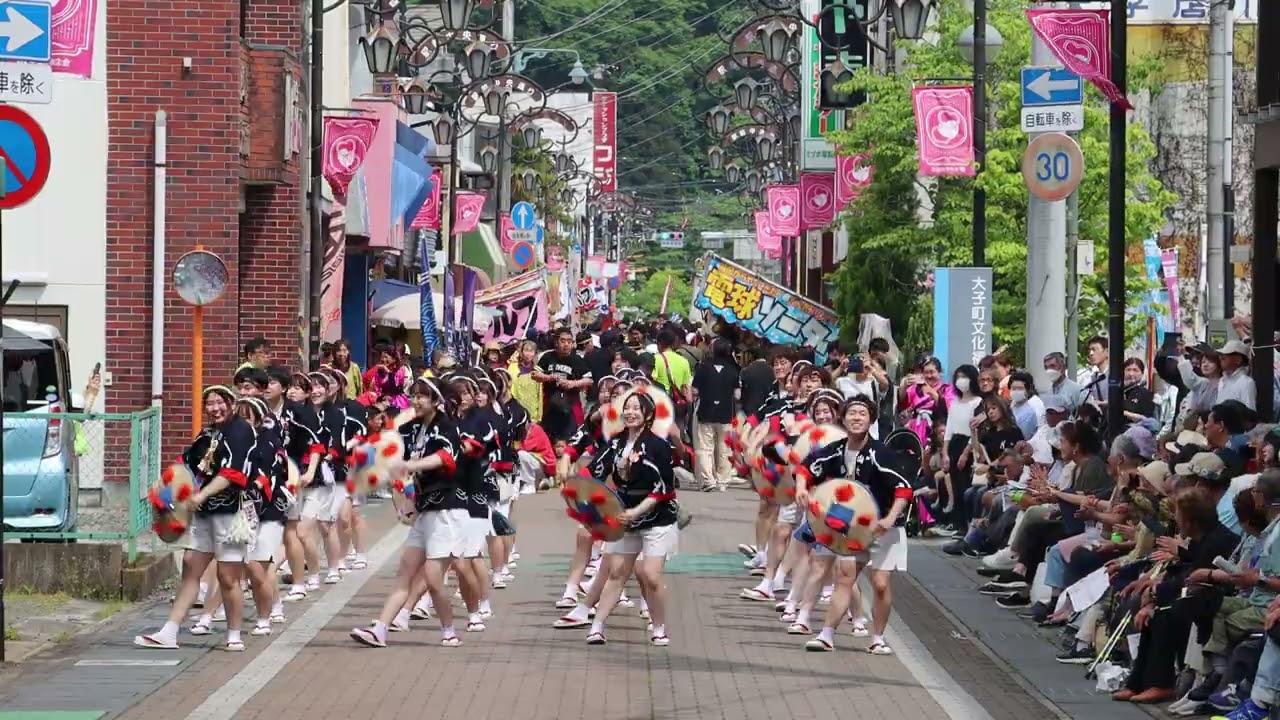 【４K30p】山形大学花笠サークル 四面楚歌★第22回常陸国YOSAKOI祭り/駅前通り会場②/2025.05.18/CanonEos90