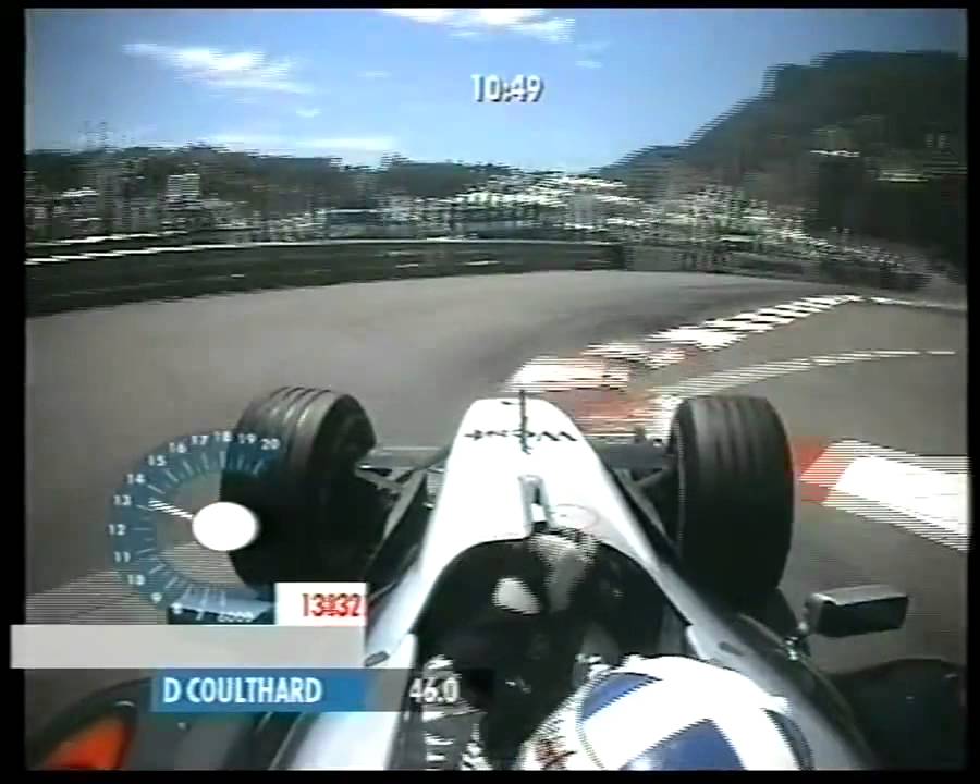 F1 Monaco 2002   Qualifying   David Coulthard Onboard Lap