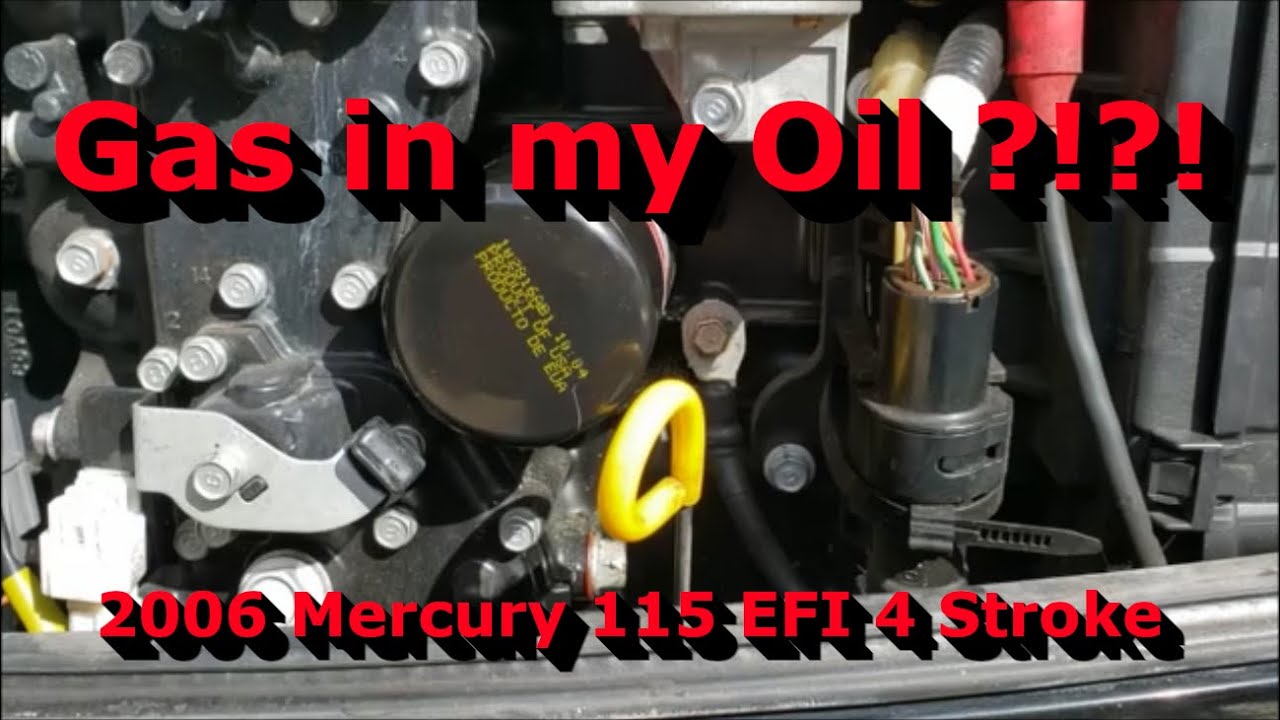 Бензин в масле? Исправлена ​​проблема с подвесным мотором Mercury.
