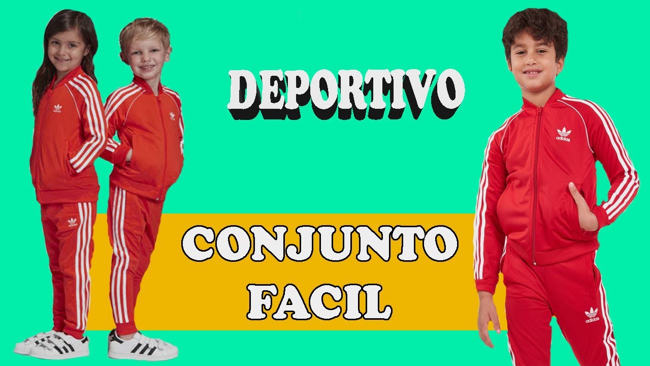 MUY FACIL CONJUNTO DEPORTIVO DE NIÑO UNISEX TIPO ADIDAS{Talla 8}Tips De Confeccion