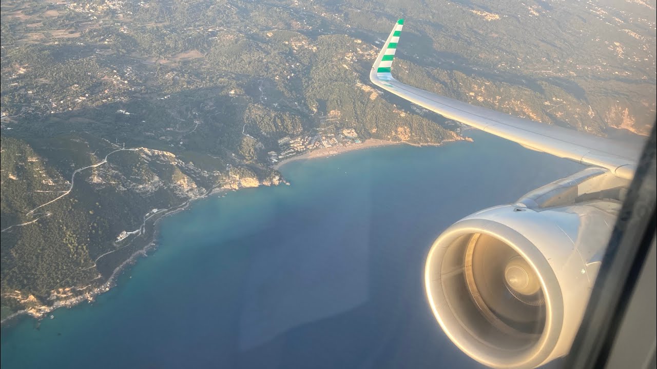 HOT & HEAVY! Condor A321 TOGA take off from Corfu Airport