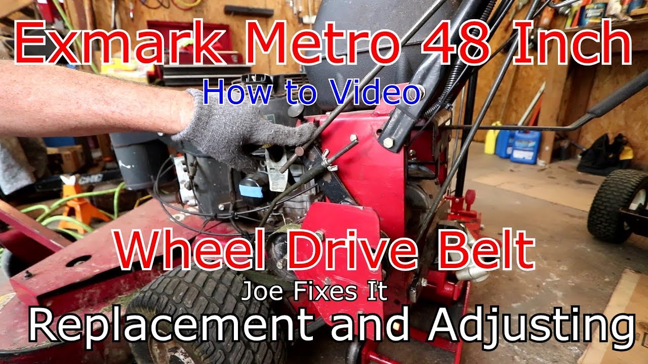 Exmark Metro 48 Inch How to Change Wheel Drive Belts | Adjustment |  Kawasaki FS600V