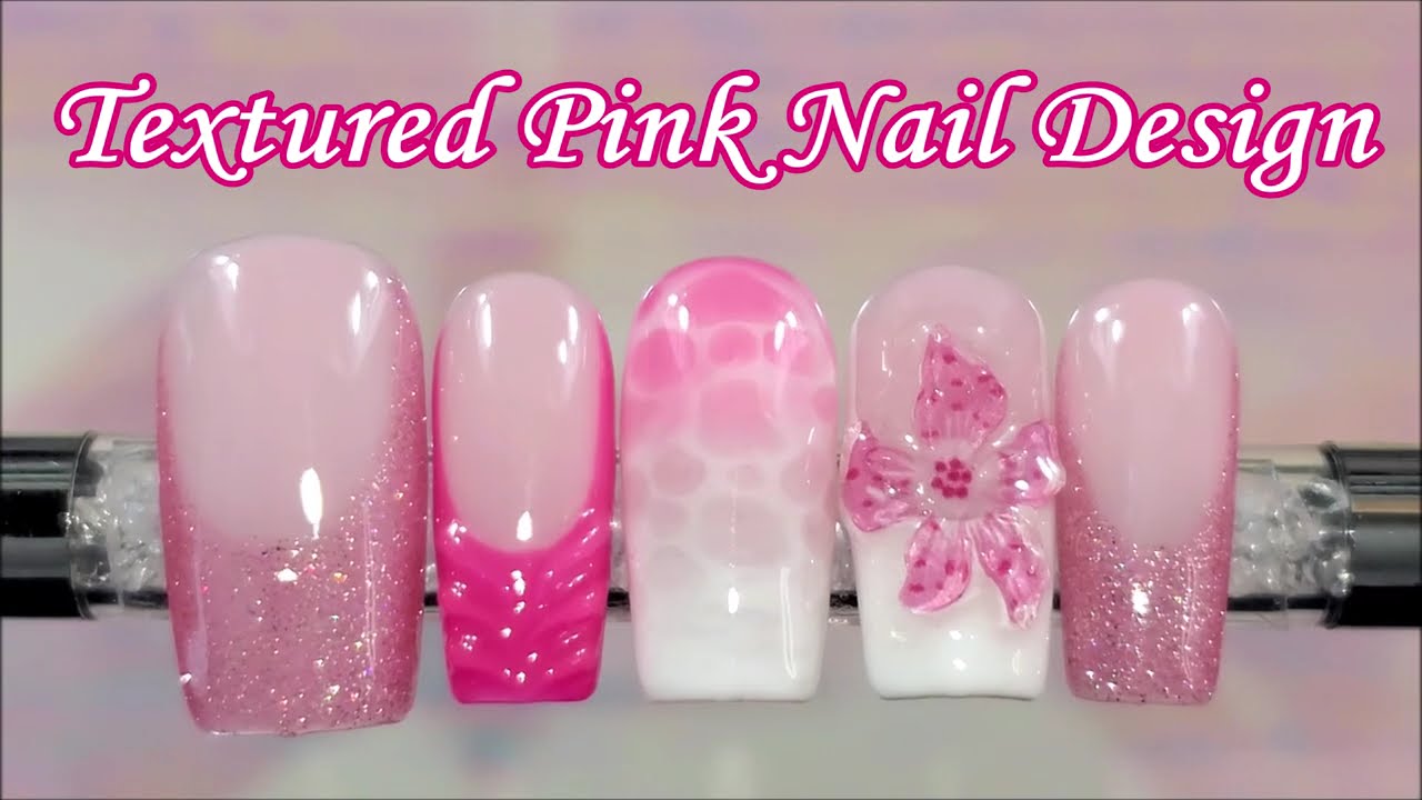 3D Flower and Textured French Tips | Trendy Nails | Rarjsm Gel Polish | DIY Nails | Press on Nails