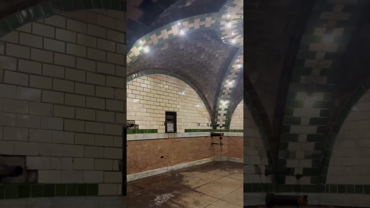 Abandoned city hall station 1945. #cityhall #abandoned #subway #station #viralshorts