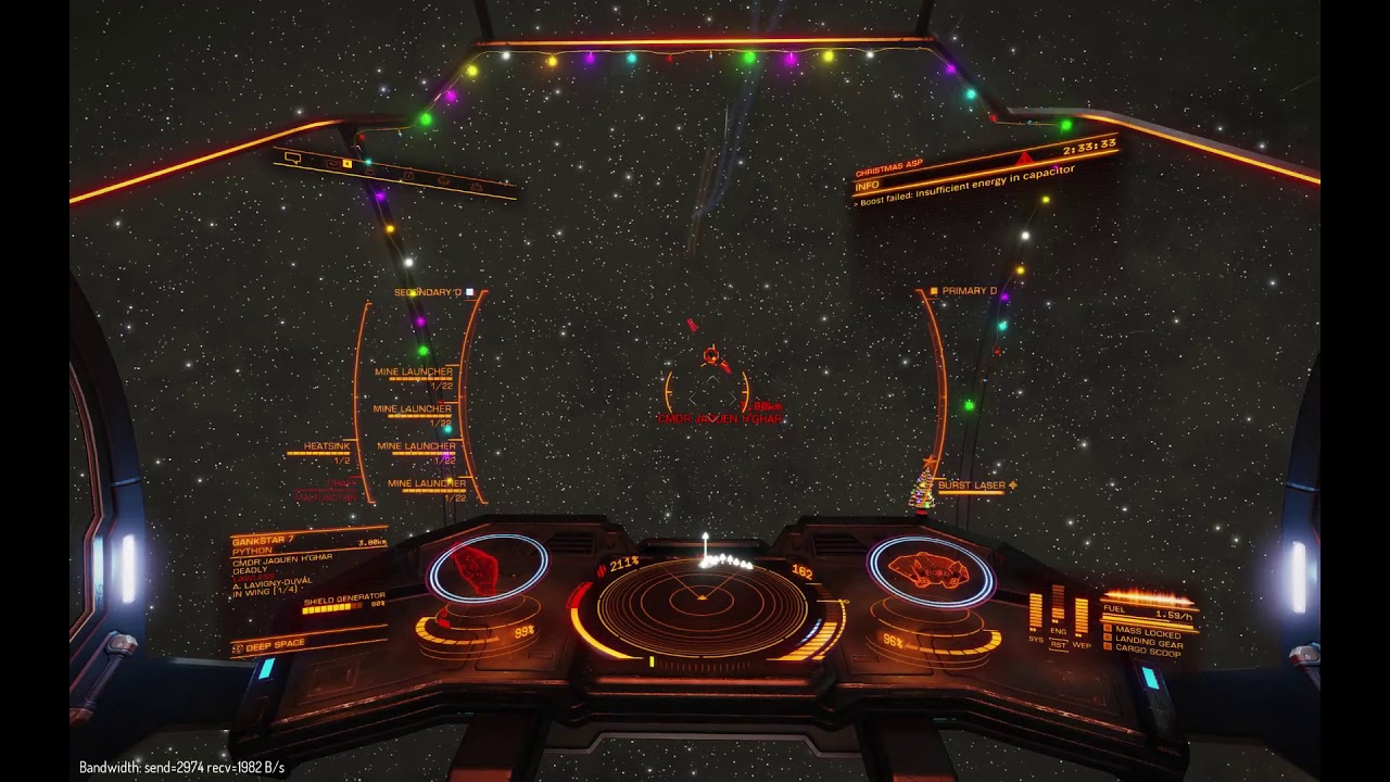 PvP The Battle of Sagittarius A*, Asp Explorer vs Python (Elite Dangerous)