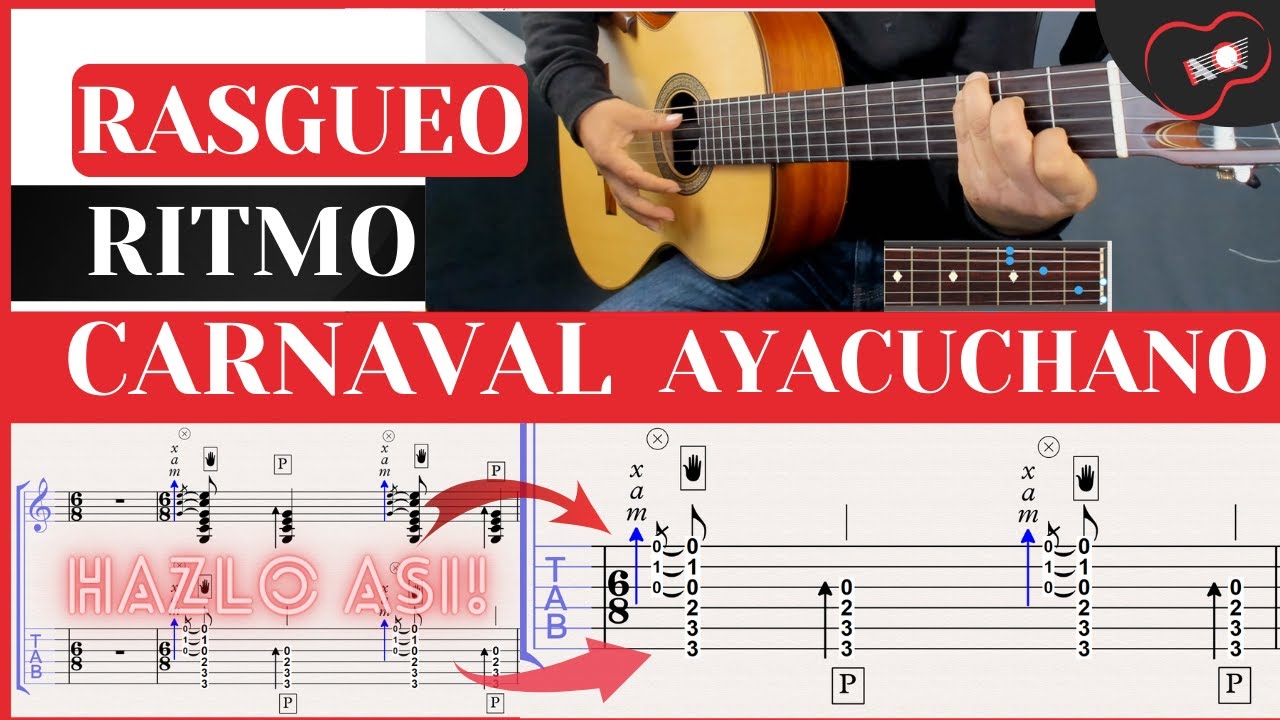 [3 PASOS] Cómo RASGUEAR CARNAVAL AYACUCHANO en Guitarra Fácil y Rápido ¡HAZ ESTO!