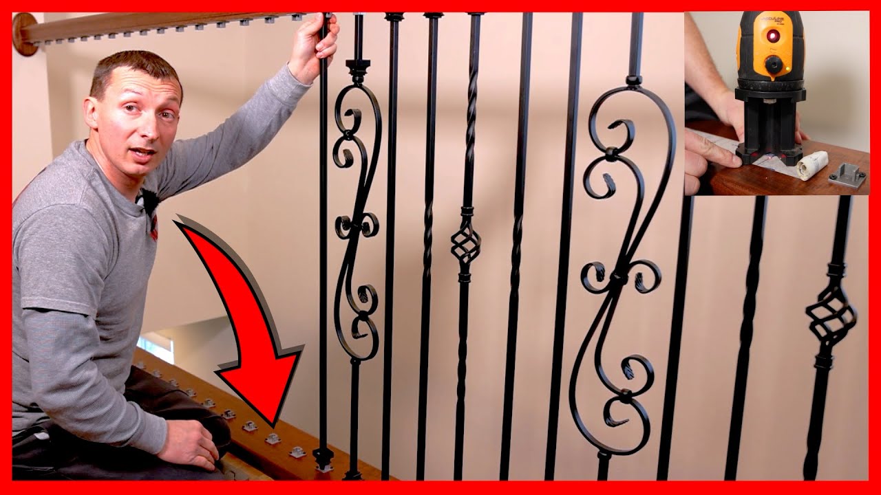 How To Install Iron Balusters ~How to install Metal Spindles.