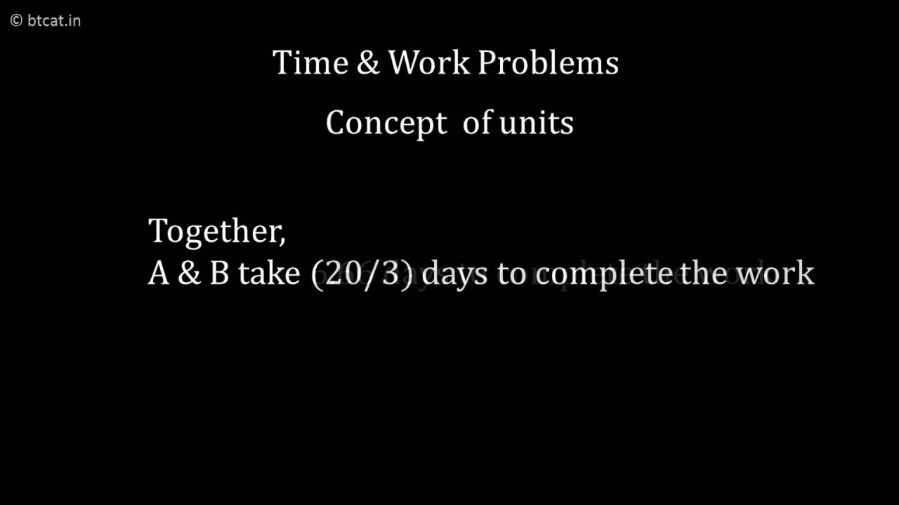 Time Work Units