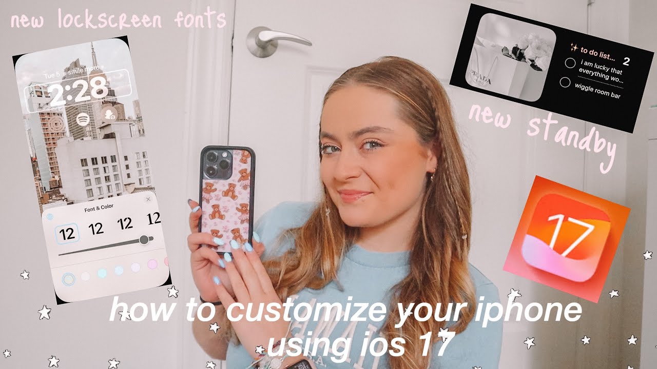 HOW TO CUSTOMIZE YOUR IPHONE WITH IOS 17 TUTORIAL *aesthetic* | IOS 17 NEW FEATURES & STANDBY
