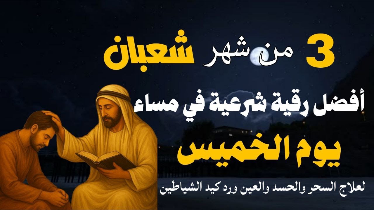 أفضل رقية شرعية في مساء يوم الخميس -3من شهر شعبان لعلاج الحسد والسحر والعين وتحصين البيت والأولاد