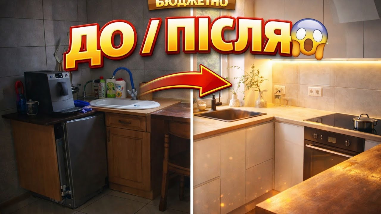 Бюджетна ПЕРЕРОБКА КУХНІ 