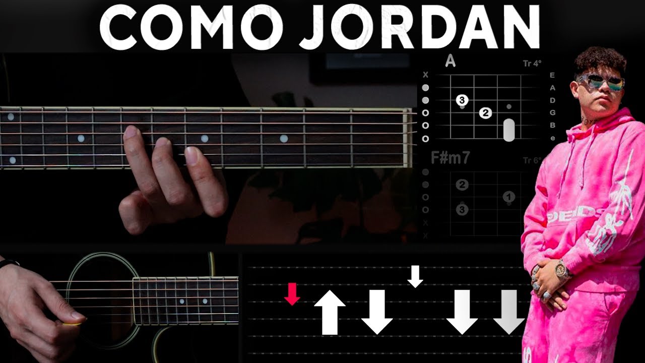 Como Jordan - Junior H GUITARRA Tutorial | Acordes