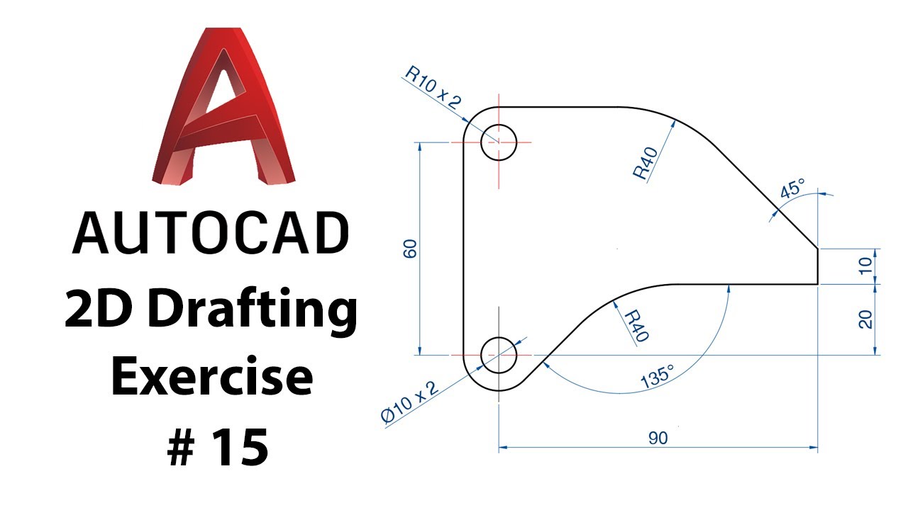 AutoCAD 2D Drafting Exercise # 15 - Basic to Advance in Hindi
