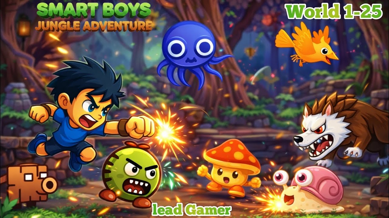 Smart Boys Jungle Adventure Run Game | Level 1-25 | #gaming #games #leadgamer