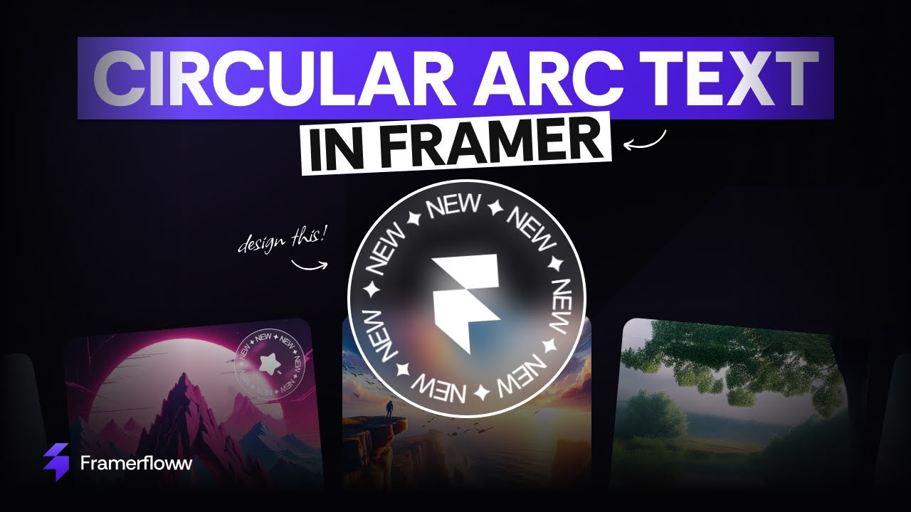 How to create Circular Arc Text in @Framer