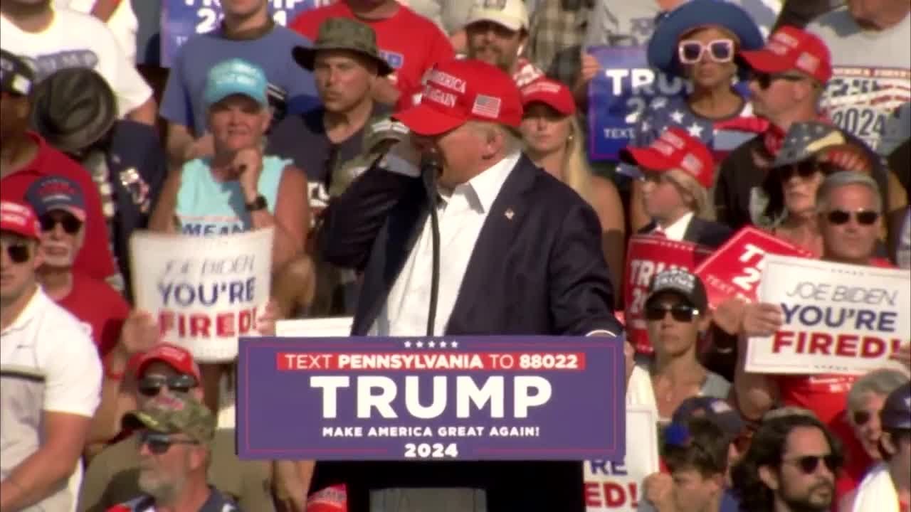 After apparent assassination attempt, Trump says he was shot in the ear but is fine