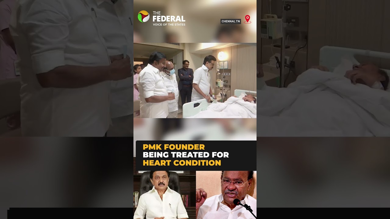CM Stalin visits PMK founder S Ramadoss at Apollo Hospital | #shorts