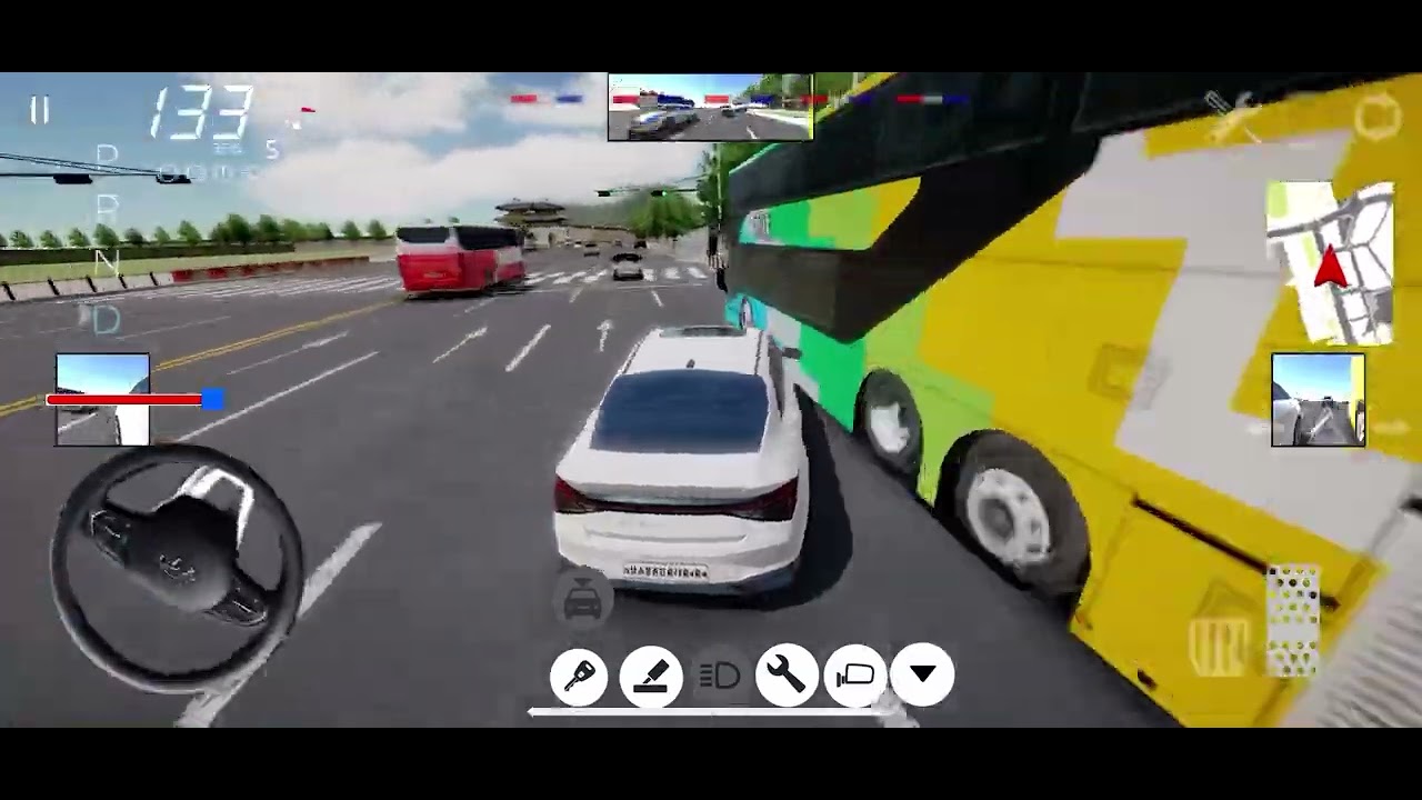 3D driving 4.0 Hyundai Elantra police chase gameplay