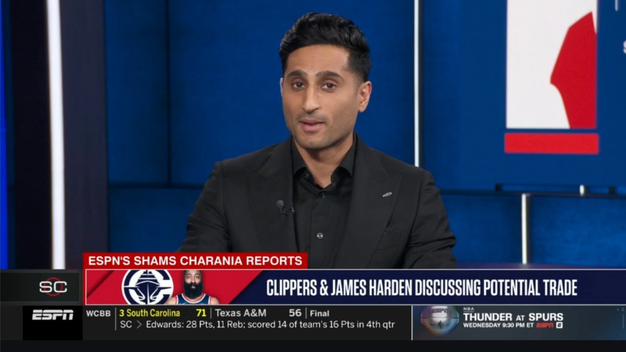 Shams Charania updates NBA Trade Deadline: James Harden wants out of the Clippers | ESPN SC