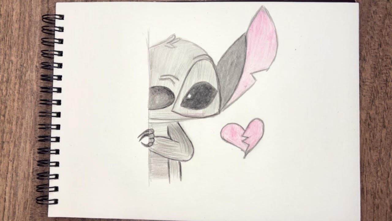 Stitch Nasıl Çizilir? | Adım Adım Kolay Stitch Çizimi 💙 #stitch #drawing #easydrawing