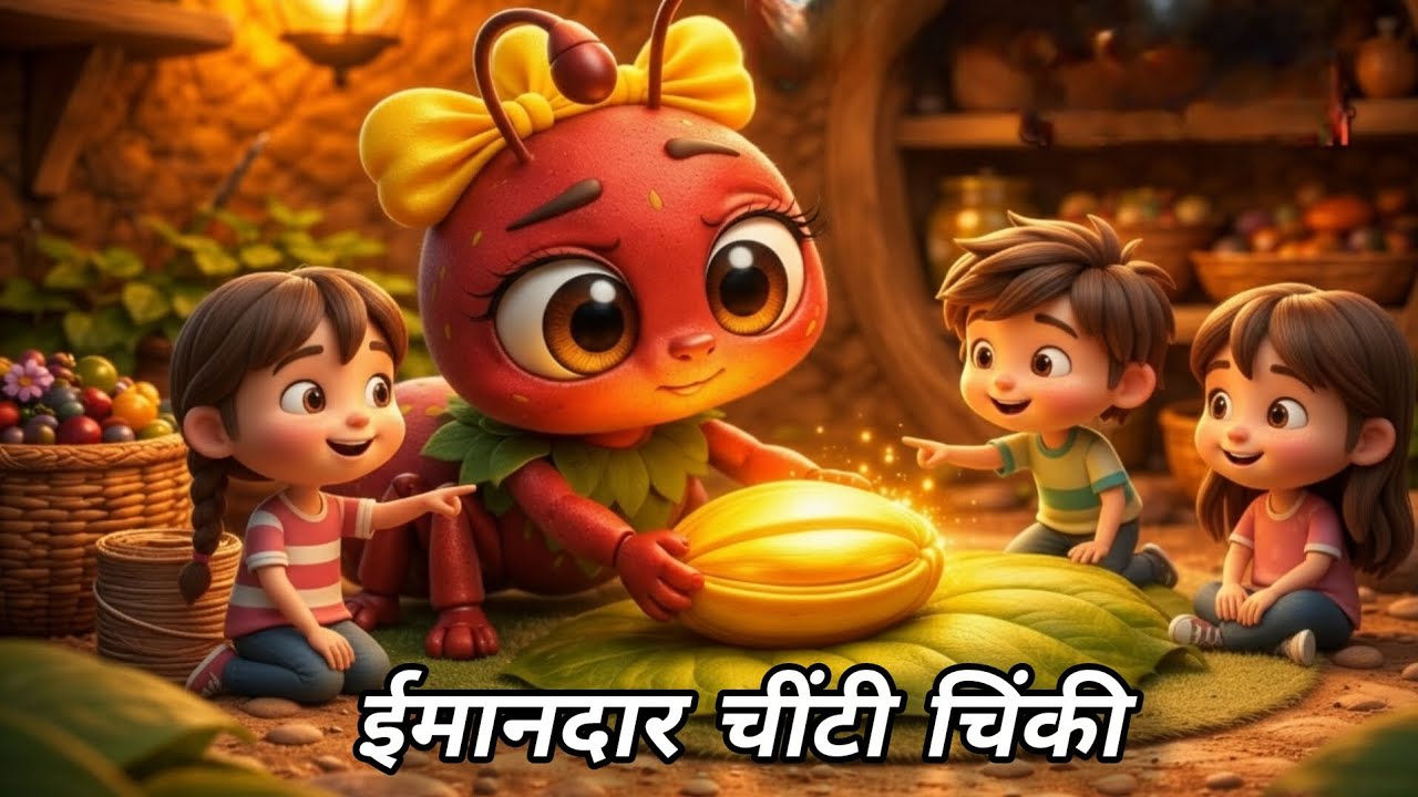 चिंकी चींटी और ईमानदारी का जादू ✨ @HINDI_KAHAANI_LOK 