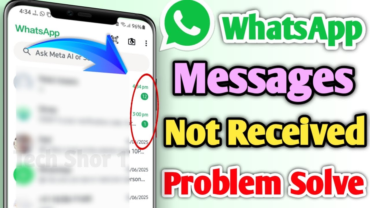 WhatsApp Messages Not Receiving Problem Solve