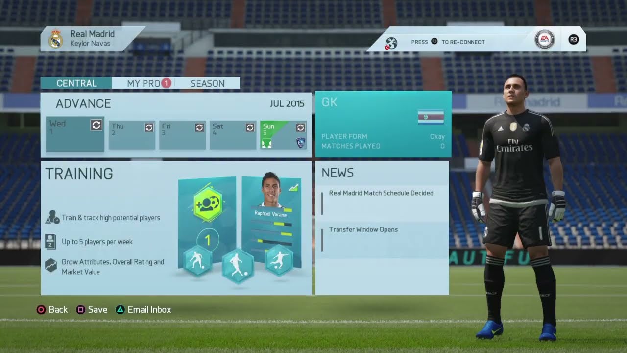 FIFA 16 Speedrun - Career mode Any% (00:01)