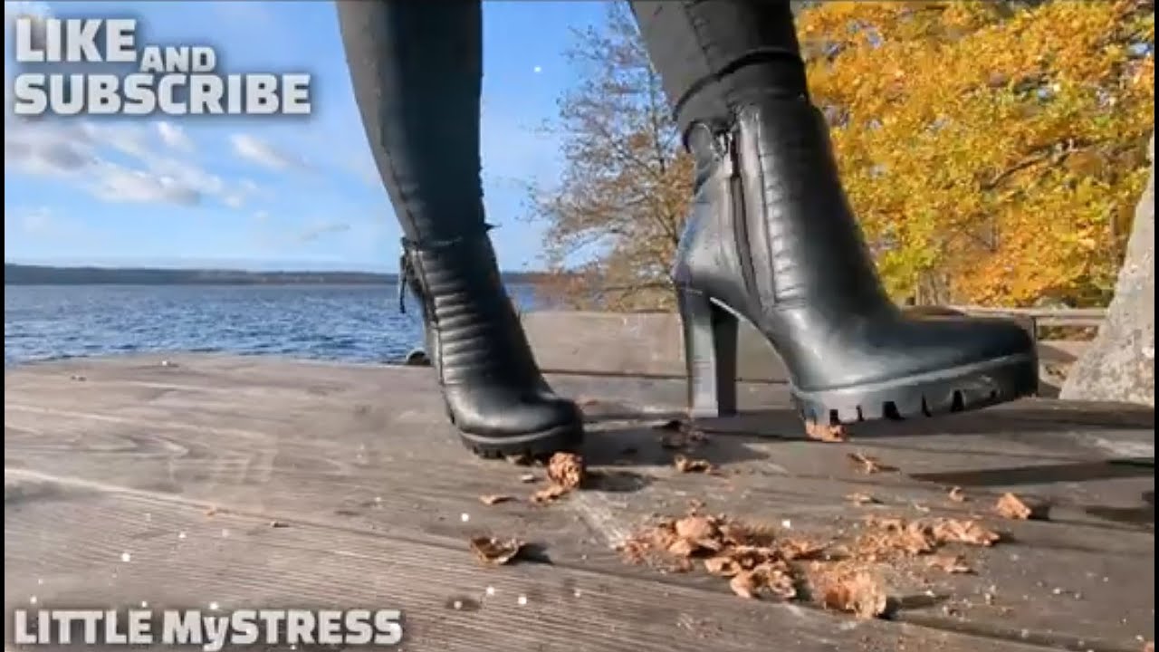 Little Mystress Heels Crush Things on Table By The Lake | ASMR & Simple Ways to Relieve Stress
