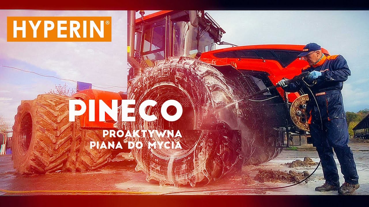 Proaktywna piana do mycia maszyn i urządzeń rolniczych | Hyperin