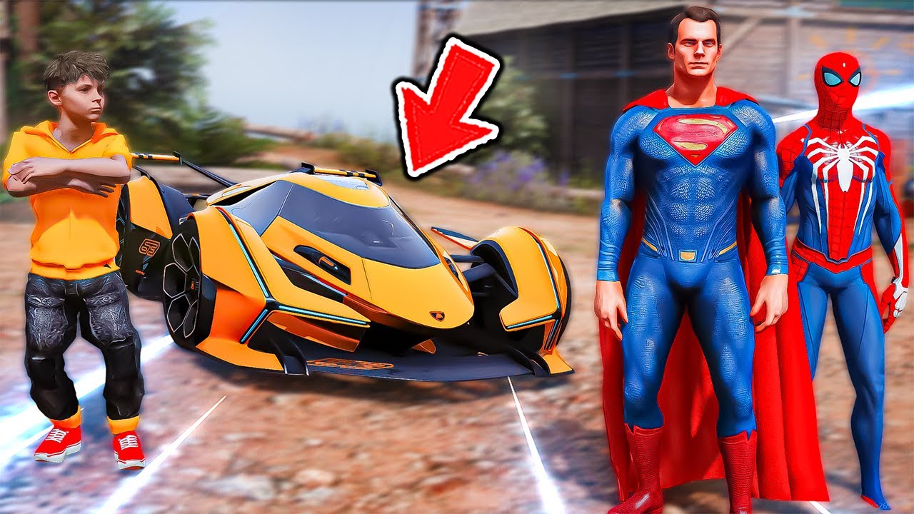 الابطال الخارقين يتحدوه ان يحصل سيارة خارقة😱🔥!! | فلم قراند