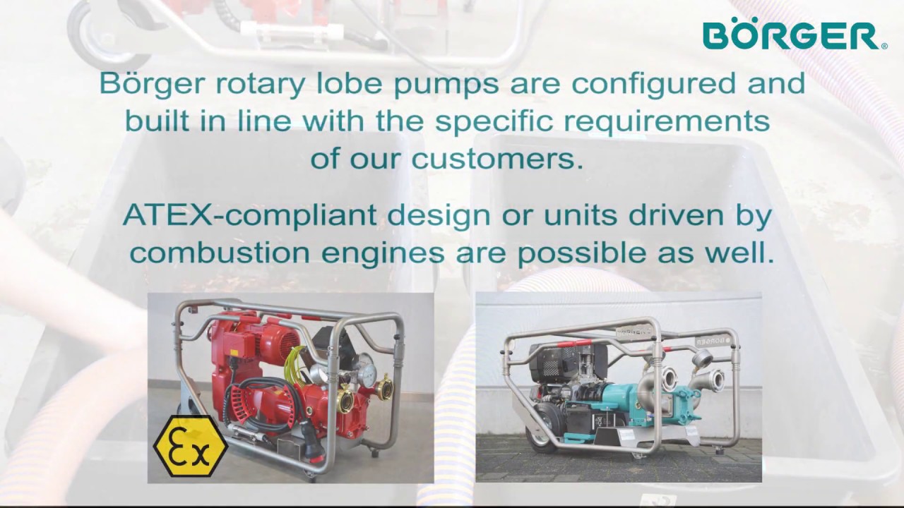 Portable Börger Rotary Lobe Pump