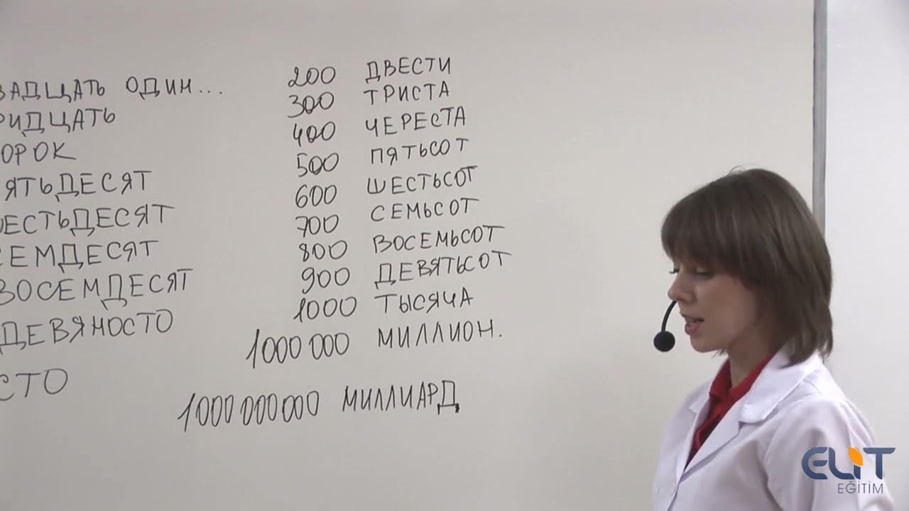 Rusça Sayıları Öğrenmek