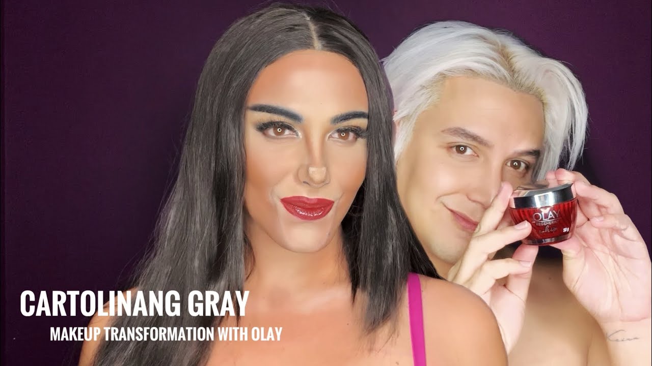 Makeup Transformation with Silver Lining by CARTOLINANG GRAY