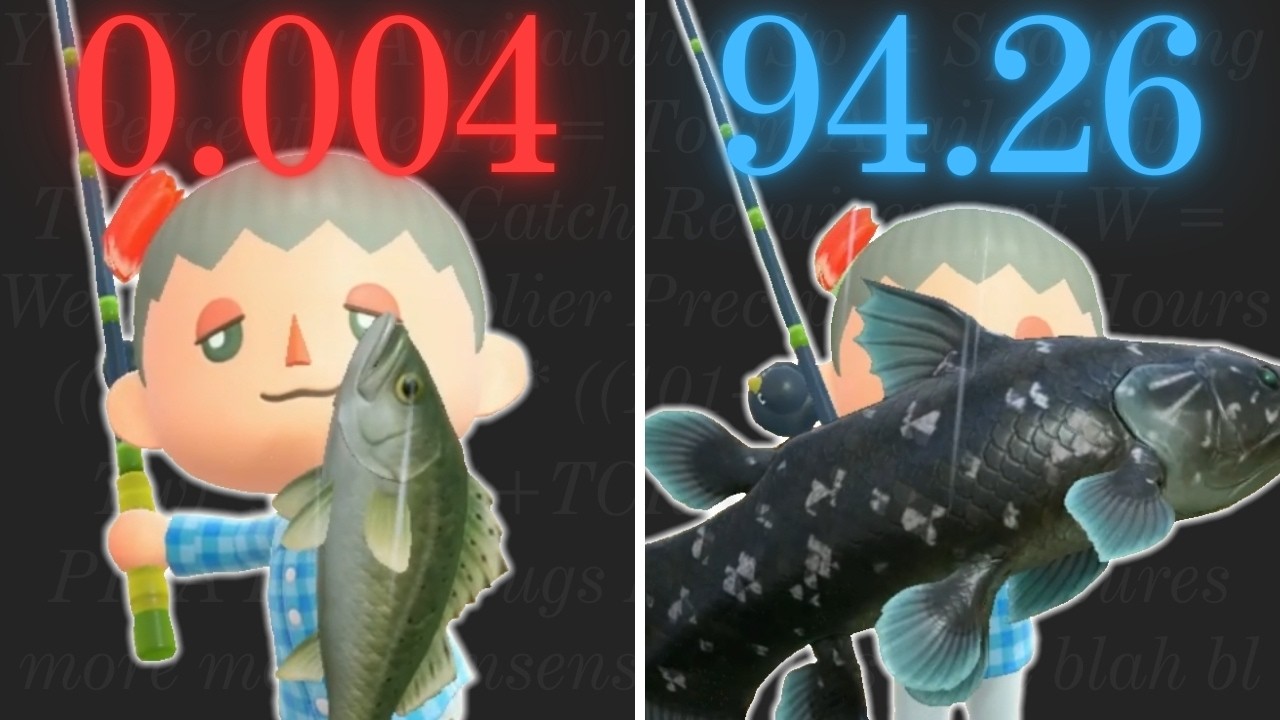 I Created a Formula to find the Rarest Creature in Animal Crossing New Horizons!