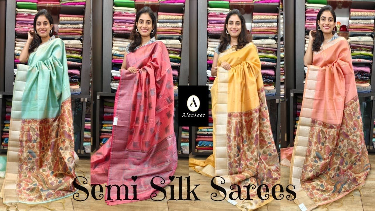 ALANKAAR BOUTIQUE /Semi Silk Sarees/  Whatsapp : 919746326239 / Sequence :
