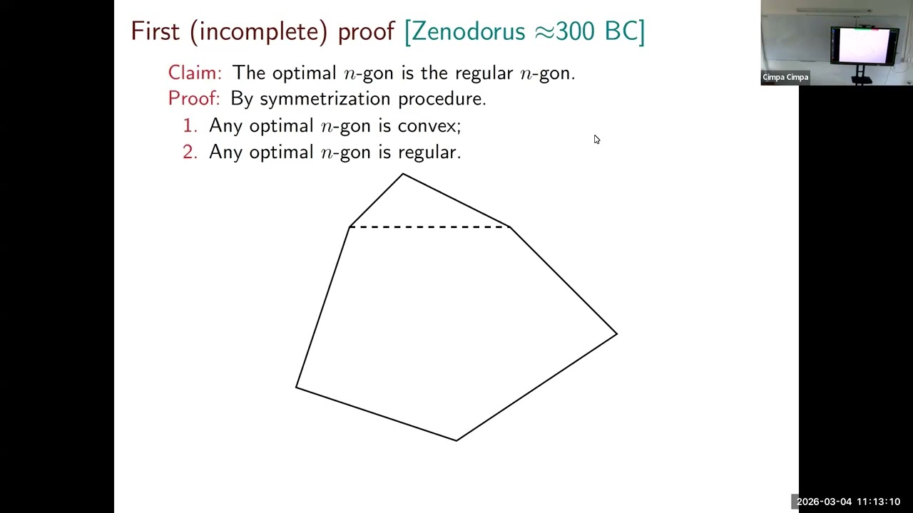 The quantitative isoperimetric inequiality: A calibration argument