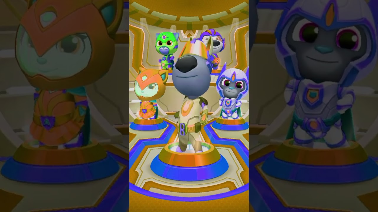 Talking Tom Hero Dash Super Power Hero Chase All Epic Raccoon Missions - Ultra Fast Run 