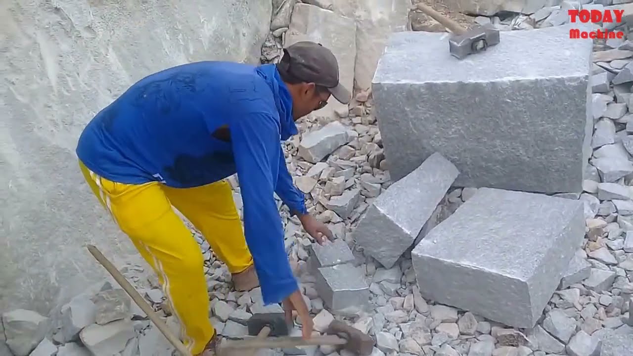 Granite Mining Technology With Powerful Machines At Mega Quarries | Granite Production Process