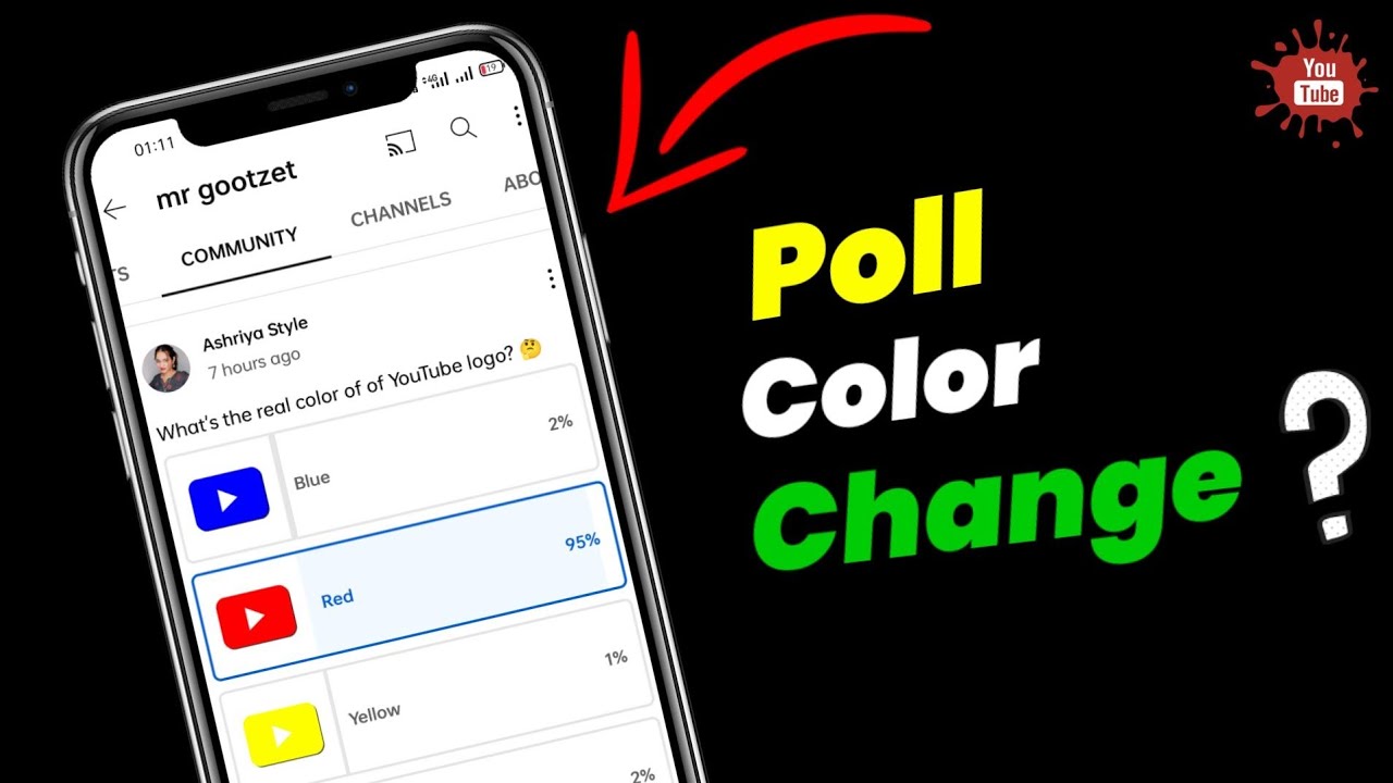 YouTube Community Poll Edit | Color Change Community Poll Edit | How To Edit Community Post