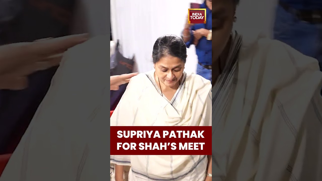 Supriya Pathak Attends Prayer Meet for Satish Shah