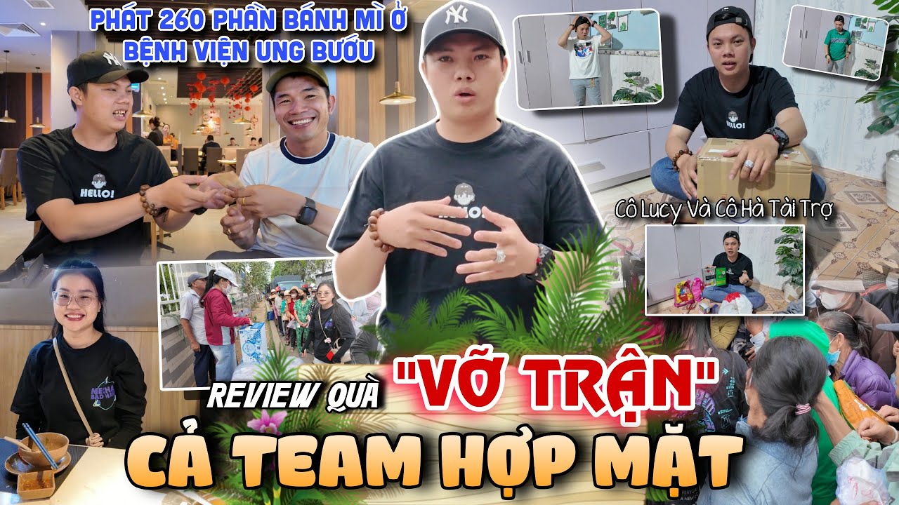 Vỡ Trận Cả Team Phát 260 Ổ Bánh Mì Từ Thiện Tại Bệnh Viện Ung Bướu Và Review Quà Từ Nước Ngoài ?
