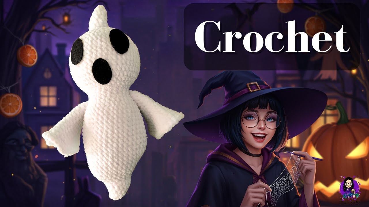 Tuto Amigurumi 👻 Fantôme Halloween cute pour débutants 🎃