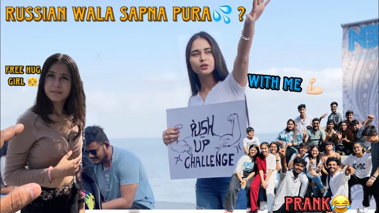Challenge With Russian 🇷🇺 Marine Lines Mumbai Sunday Morning Activities 💦