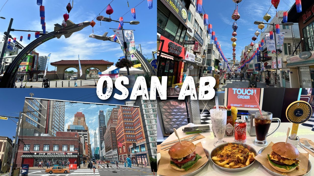 Прогулка по авиабазе Осан 🇰🇷🇺🇸🪖 Рестораны и магазины на территории авиабазы ​​Осан, туристическая...