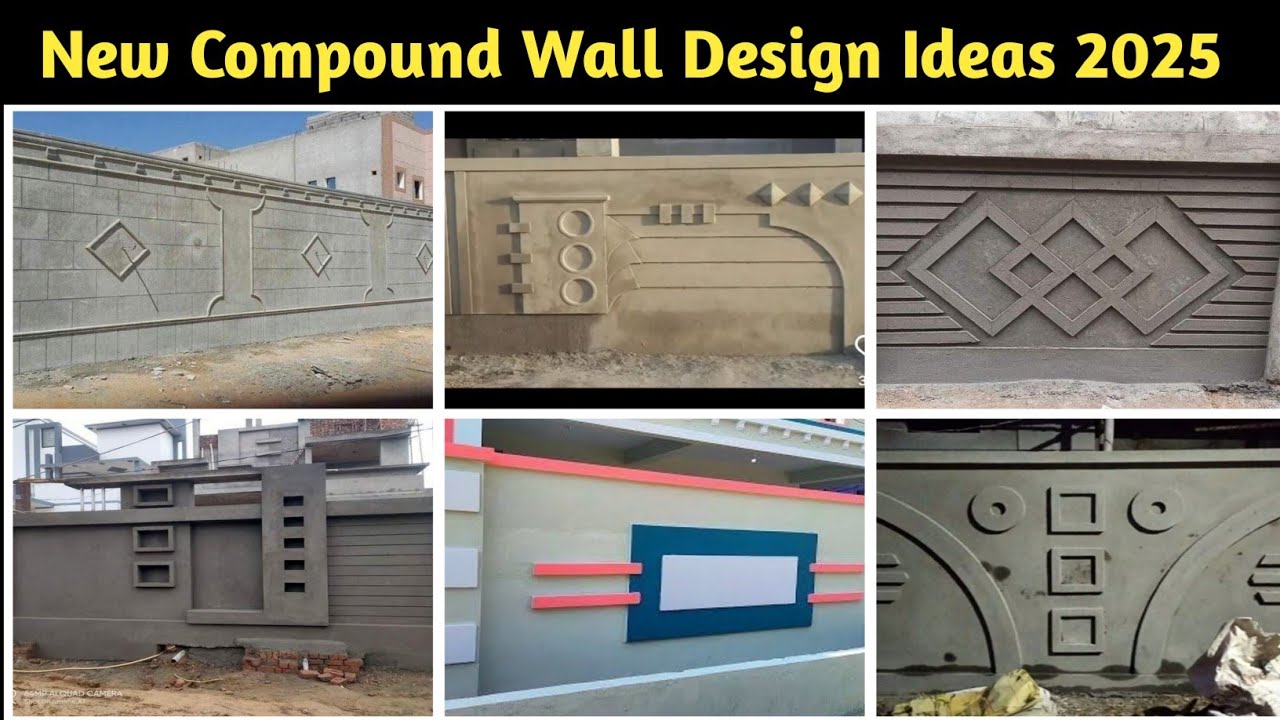 New Compound Wall Design 2025 || Boundary Wall || Compound Wall Design