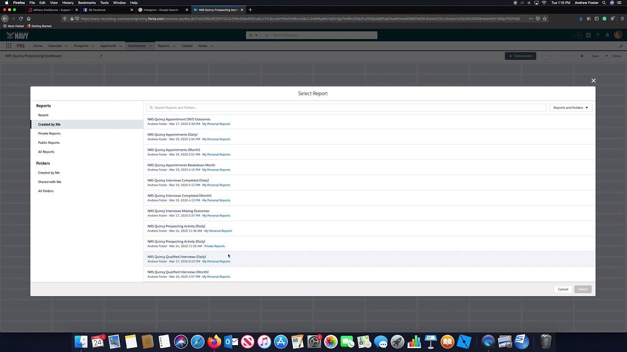 NTAG New England SalesForce Training (Dashboard Creation)