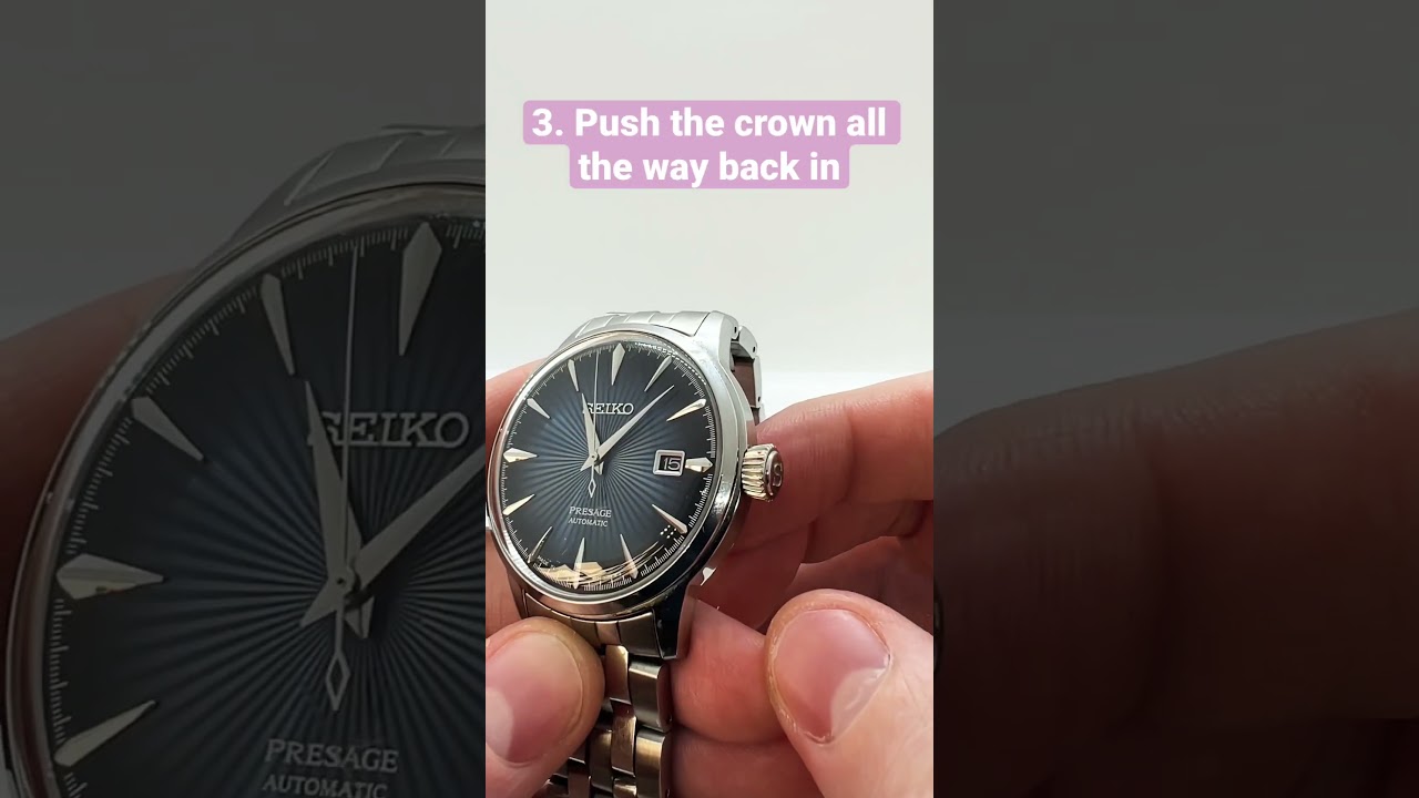 Как завести автоматические механические часы Seiko