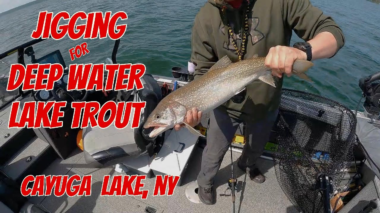 Jigging for Lake Trout in Deep Water , Cayuga Lake, NY