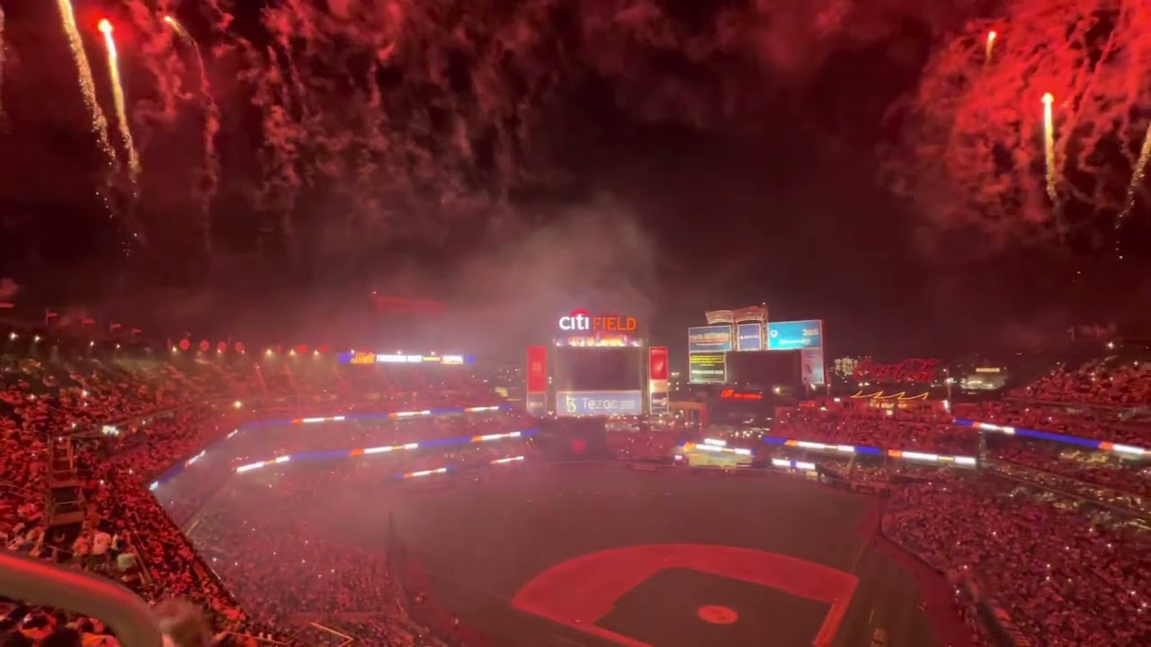 Citi Field Fireworks Night 07/01/2022 NY Mets Vs Rangers