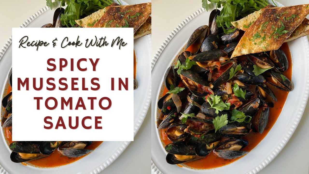 Spicy Mussels in Tomato Sauce - Mussels Fra Diavolo 🌶️🍅 | RECIPE + COOK WITH ME